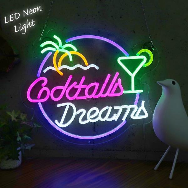 LEDネオンサイン ネオン管風 OPEN 南国 バー インテリア 壁掛 | JChere