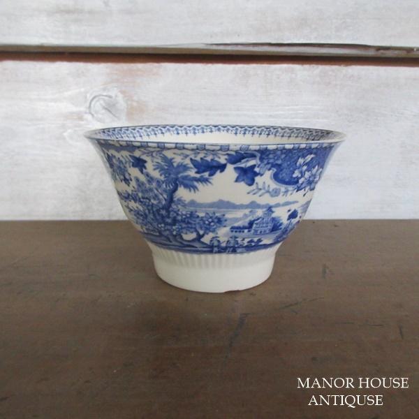 1197sc  イギリス製 Wood &amp; Son シュガーボウル 砂糖入れ ブルーアンドホワイト 1891〜1907年 アンティーク 英国  tablewareイギリスより入荷致しましたアンティーク雑貨　英国製 Wood &amp;...