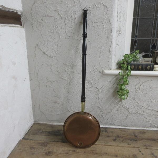 イギリス ヴィンテージ カッパー 銅 ウォーミングパン ベッド