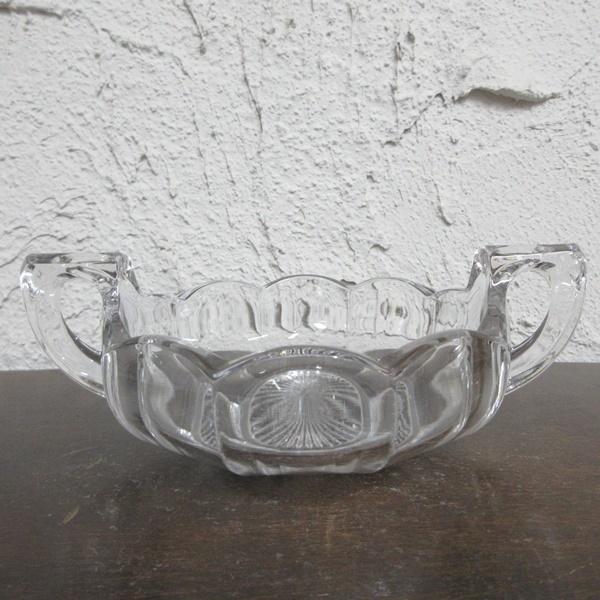 イギリス アンティーク チッペンデール ガラスボウル ダブルハンドル