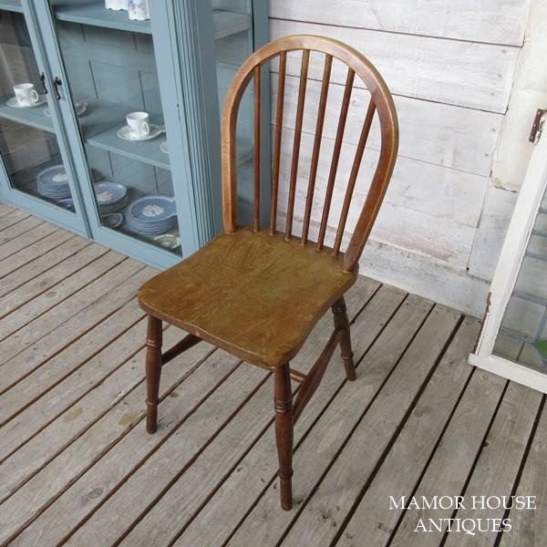 英国アンティークCC41木製キッチンチェア/ダイニングイス椅子(81-123-3 イギリス アンティーク キッチンチェア/ダイニングチェア