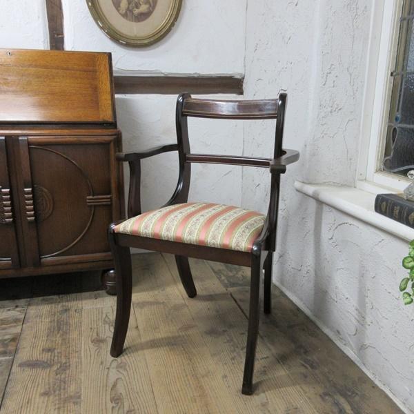 【10％OFF】 イギリス アームチェア ダイニングチェア 家具 アンティーク 西洋