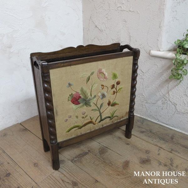 イギリス アンティーク 家具 ファイヤースクリーン 衝立