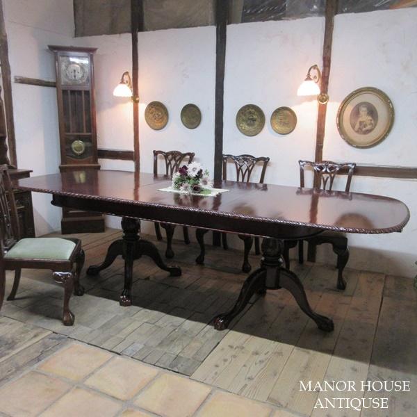 イギリス アンティーク 家具 ダイニングテーブル クロウボウル
