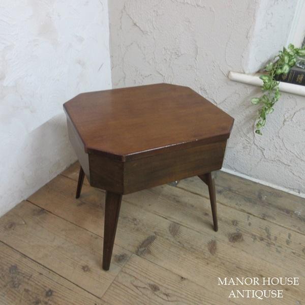 イギリス アンティーク 家具 ソーイングボックス コーヒーテーブル