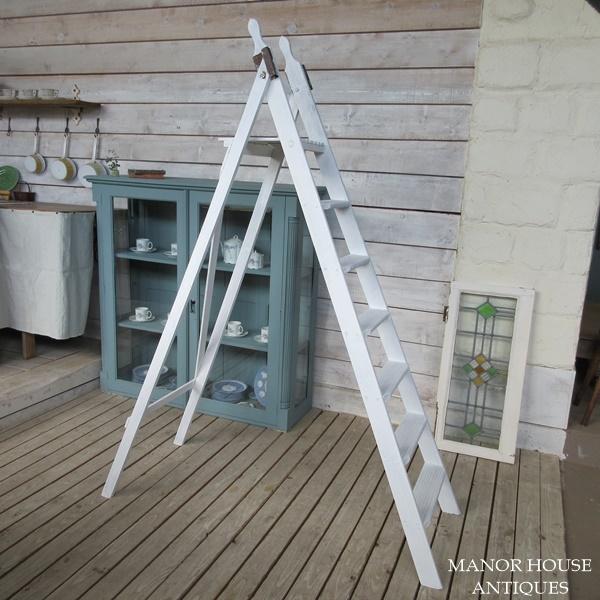 イギリス アンティーク 家具 ラダー ライブラリーステップ 梯子