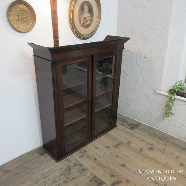 イギリス アンティーク 家具 ブックケース 本棚 書棚 飾り棚 収納 店舗