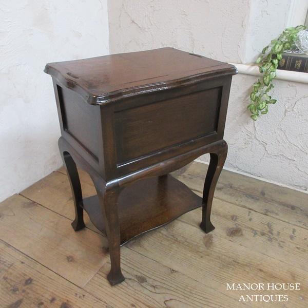 イギリス アンティーク 家具 ソーイングボックス 裁縫道具入れ 英国 6824d