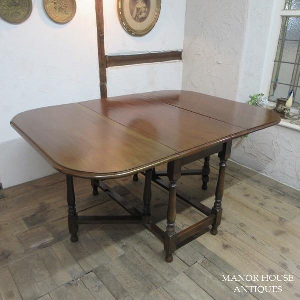 イギリス アンティーク 家具 ダイニングテーブル バタフライ ゲート