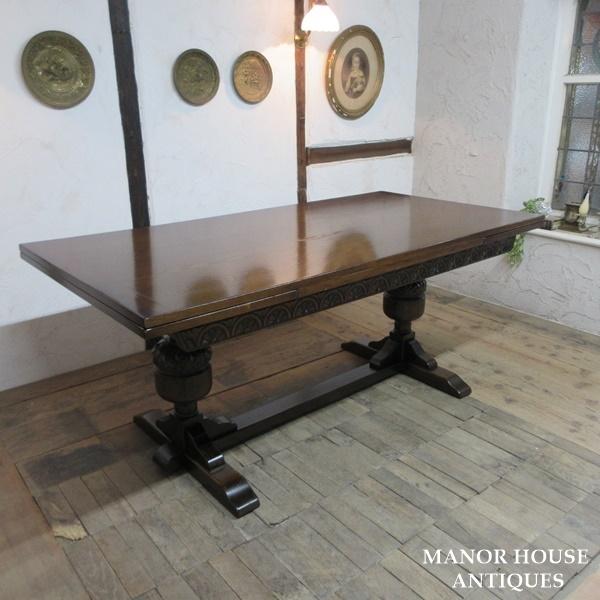 イギリス アンティーク 家具 JAYCEE ダイニングテーブル ドローリーフ