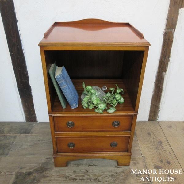 イギリス アンティーク 家具 サイドチェスト 2段引き出し 電話台 6905d イギリス アンティーク 家具 サイドチェスト 2段引き出し 電話台 収納
