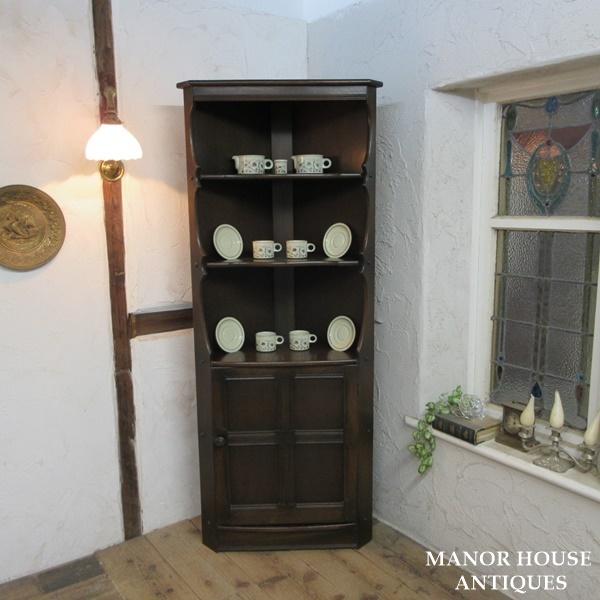 イギリス ビンテージ 家具 アーコール コーナーキャビネット 英国 6997d イギリス ビンテージ 家具 Ercol アーコール コーナー