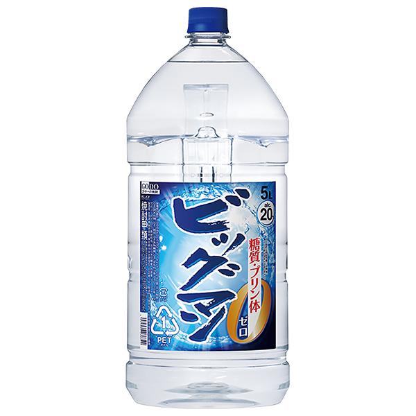 合同酒精 ビッグマン 20度 ペットボトル 5L 5000ml 1梱包4本まで 包装