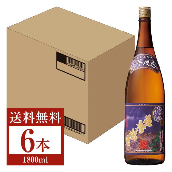 濱田酒造 本格芋焼酎 紫 薩摩富士 25度 瓶 1800ml（1.8L）6本 1ケース 