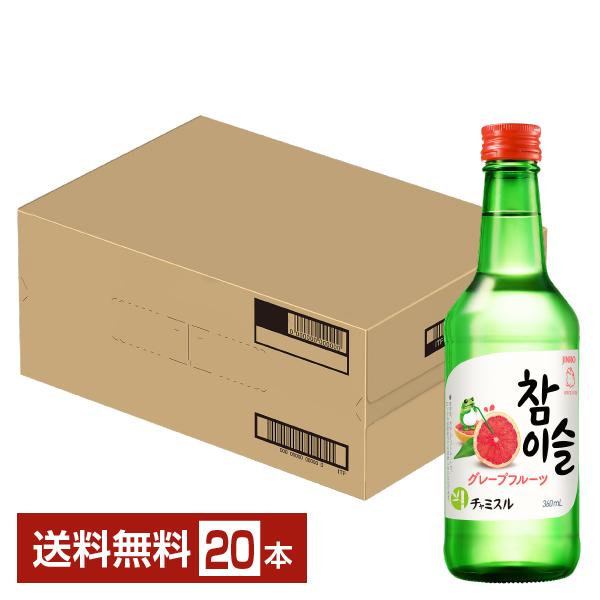 JINRO（眞露） チャミスル グレープ フルーツ 13度 360ml 瓶 20本 1