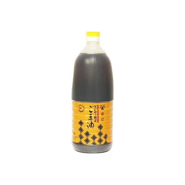 定番スタイル かどや 銀印 ごま油 濃口 1650ml 6本入×1ケース