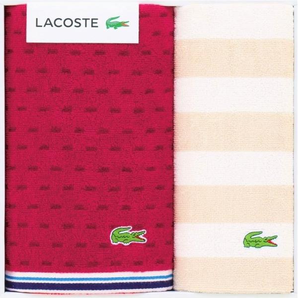 ラコステ タオル LACOSTE ラコステ タオル クロコダイル ロゴ ジャカード