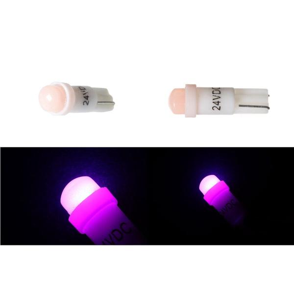 高輝度LEDウェッジ球 T5サイズ 24V ピンク 528425 トラック用品 ランプ・電飾パーツ JET INOUE