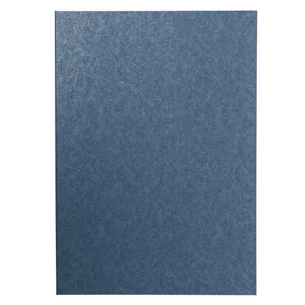 証書ファイル 高級和紙風 B4 紺 記念品 教育用品の アーテック