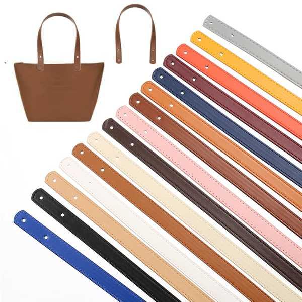 【互換品】レディース 女性用  取り外し可能 革製ハンドバッグ リベット 長さ45cm 2個