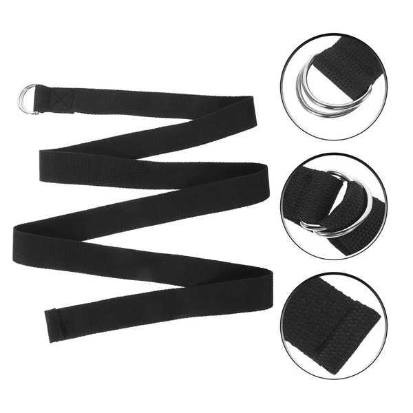 2 個再利用可能なヨガストラップ非弾性家庭用フィットネスバンドストレッチベルト運動ストレッチポータブル非弾性ヨガバンド