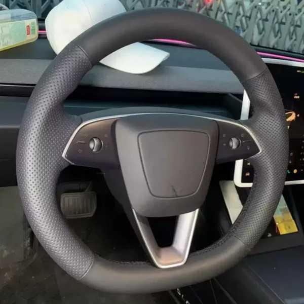 互換品】編組車 ステアリングホイールカバーラップ手縫い快適 通気性本