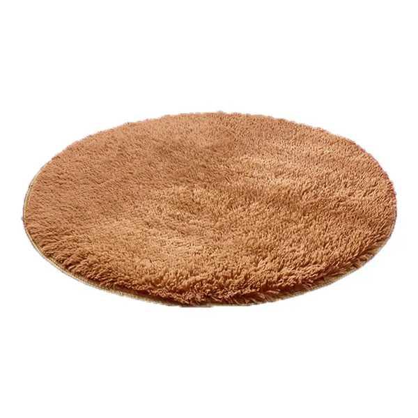 ミニラグ リビングルーム用 豪華なラウンドフロアマット ソフトベッドルーム 滑り止めフロアラグ ホームデコレーション 仕様:柔らかく快適なタッチの肌は子供たちに十分に応え、厚くて暖かいです。メッシュラバーソールのデザイン、効果的な滑り止め、...