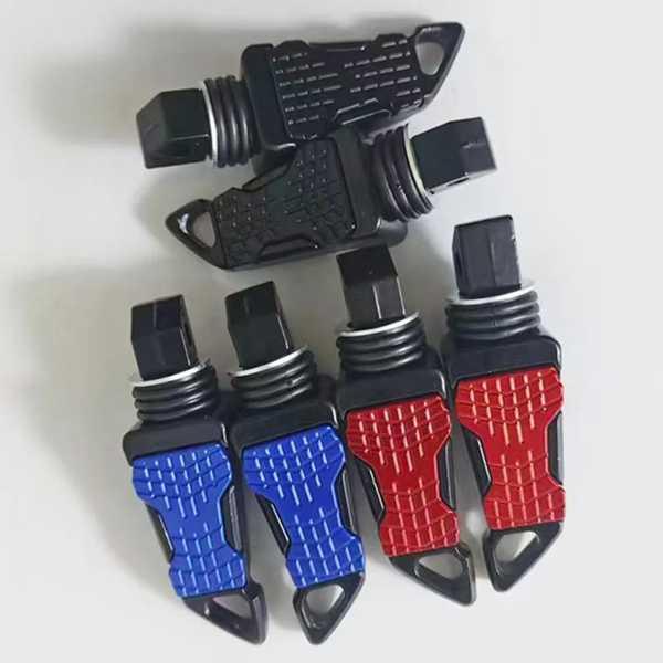 特徴:1.耐久性のあるアルミニウム合金フットペダル。2.簡単な取り付け。製品重量：270g製品サイズ: 12.5*3.8cm、約0.5cmの誤差適用モデル: ほとんどの種類のオートバイに普遍的に適しています。材質：アルミニウム合金8MM口径...
