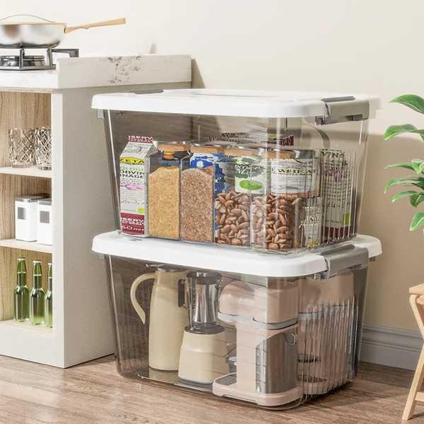 互換品】 収納 ボックス家庭用 ボックス透明雑貨おもちゃスナック