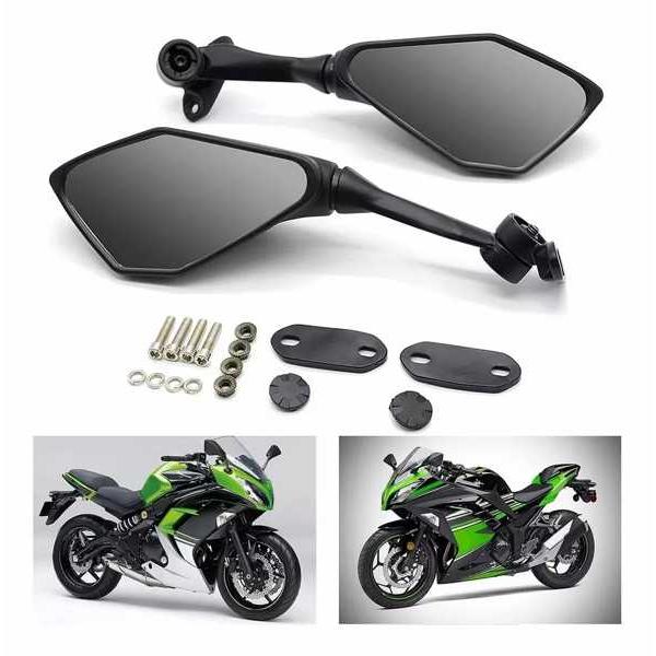 【互換品】カワサキニンジャ250 250sl 300 zx6r h2r 2013-2016 400 650-1000用モーターサイクルバックミラー カ