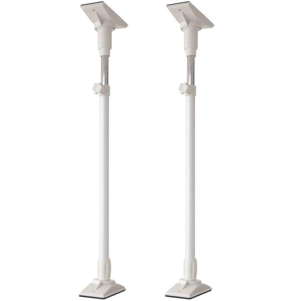 他サイト： 山善(YAMAZEN) 家具突っ張り棒(長さ61-100cm)2本1組 ホワイト KTB-L(WH)の商品画像