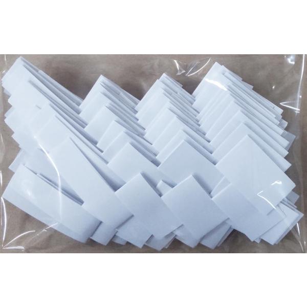 神棚のしめ縄に飾る紙垂しで耐水紙を使用していますので、水をはじきます。１袋40枚入りサイズ　縦（長辺）　約１７センチ