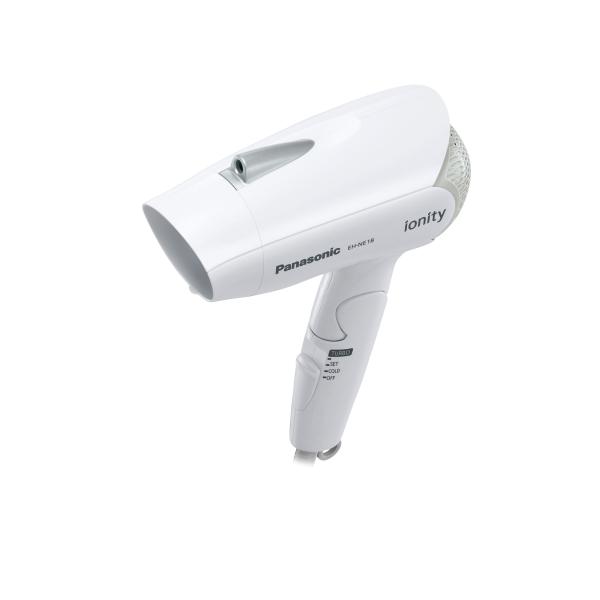 パナソニック ヘアドライヤー マイナスイオン コンパクト 軽量 (ionity イオニティ) 中古 EH-NE18 1200W ターボ 温風 冷風 ホワイト (2017~2020年製)◇778f23