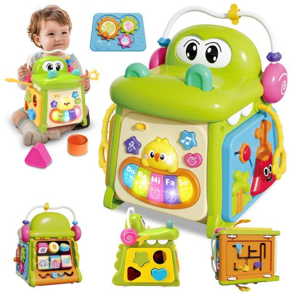 Qizebaby たのしく知育 赤ちゃん向けおもちゃ モンテッソーリ 知育玩具 1歳-多機