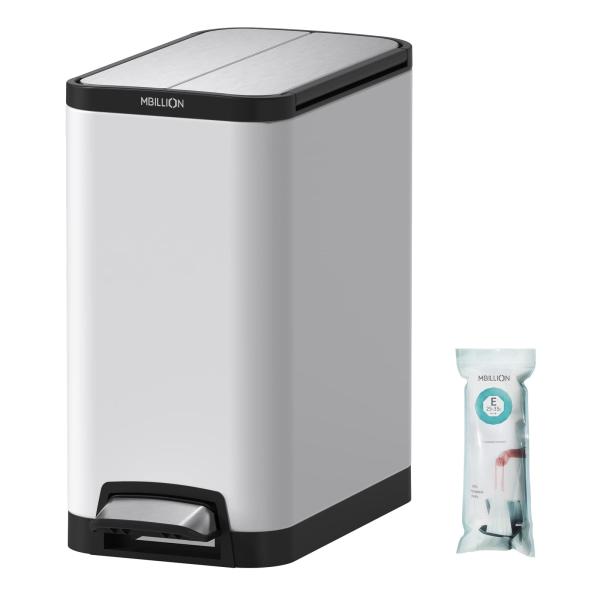 Mbillion ゴミ箱 おしゃれ スリム ペダル式 ごみ箱 ステンレス 28L Amazon｜Mbillion ゴミ箱 おしゃれ スリム ペダル式 ごみ箱