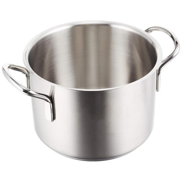 遠藤商事 業務用 ムラノ インダクション 半寸胴鍋 20cm (蓋無) IH対応