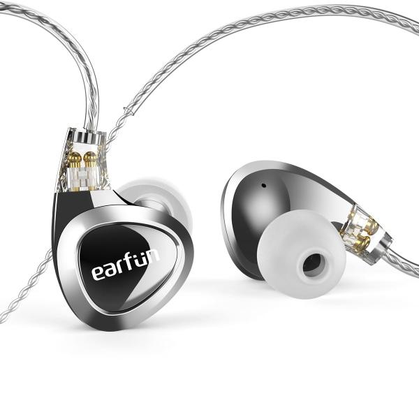 EarFun EH100 軽量 Hi-Fi エントリーモデル 2DD＋1BA トリプルハイブリッド有線イヤホン/高遮音性/カナル型/トリプル