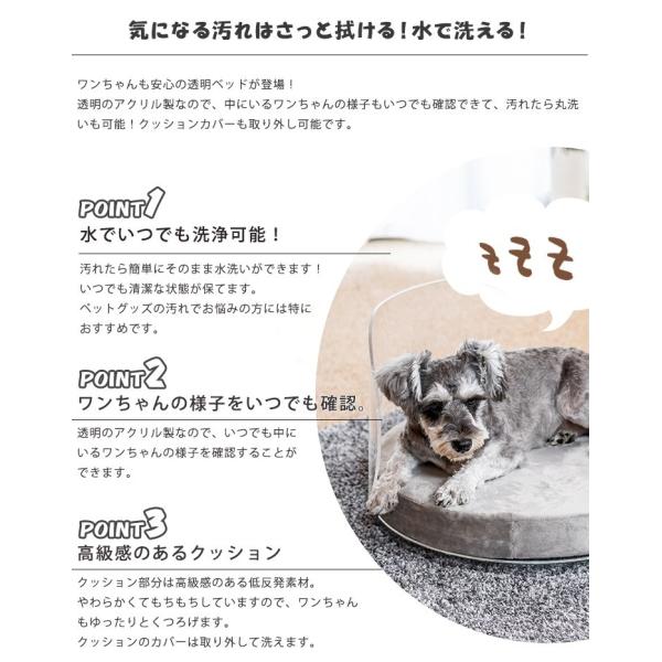 アクリル製 ペットベッド ペット用品 ペット 犬 アクリル ベッド クッション 安心 便利 丸洗い インテリア Www Supersport Tn