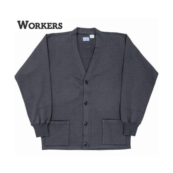 WORKERS ワーカーズ Cotton Cardigan Sweater,コットンカーディガン