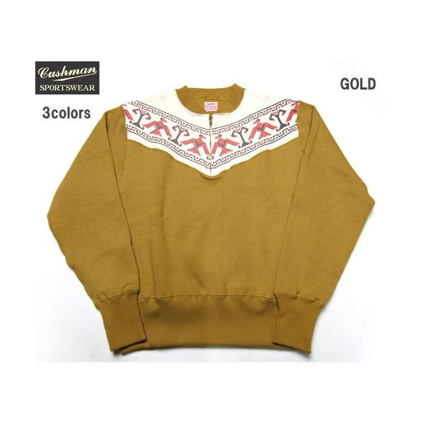 CUSHMAN クッシュマン 26384 THUNDER BIRD PRINTO HALF ZIP