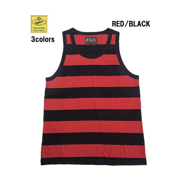 マトソンズ クッシュマン MATTSONS' 66470 WIDE BORDER TANK TOP ワイドボーダー　タンクトップ　シャツ