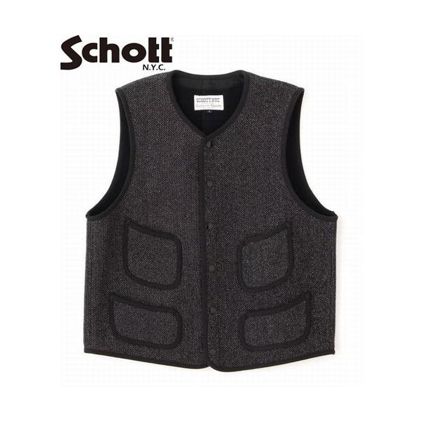 Schott N.Y.C（ショット） SCHOTT 7824257001 BEACH CLOTH VEST/ビーチ