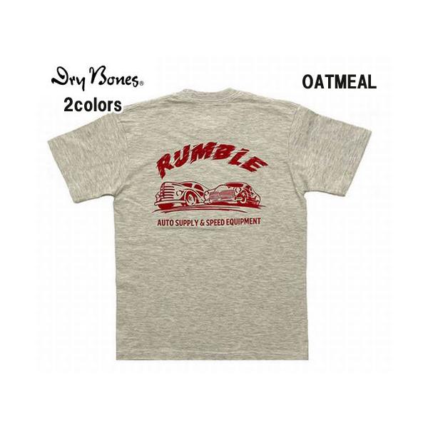 ドライボーンズ Dry Bones PT-896 Print T-Shirt “RUMBLE”ドライボーンズ　プリントＴシャツ　オートサプライ