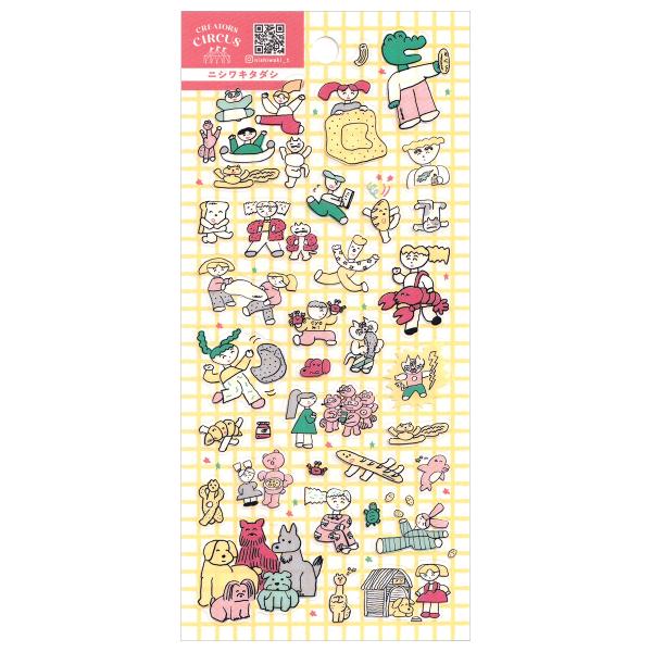 FRONTIER クリエイターズサーカス 透明シール ニシワキ タダシ