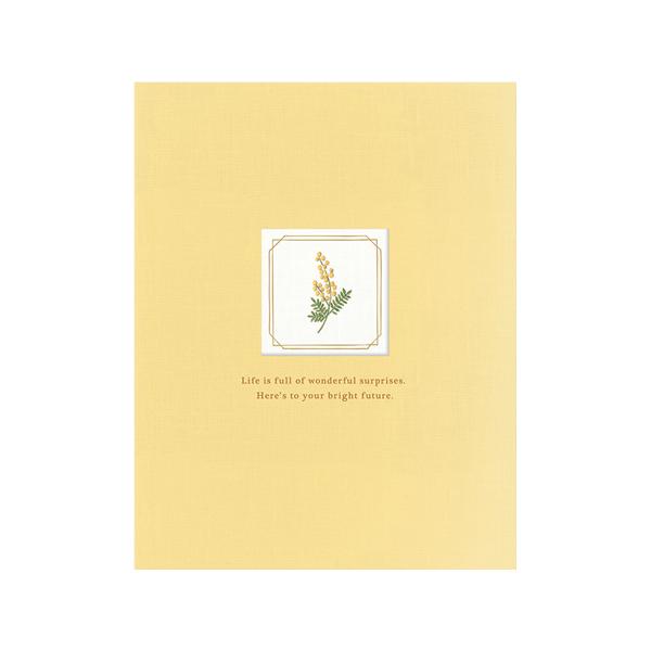 二つ折り寄せ書き（色紙） ミモザ SYG-12 RYURYU 3冊までネコポス便