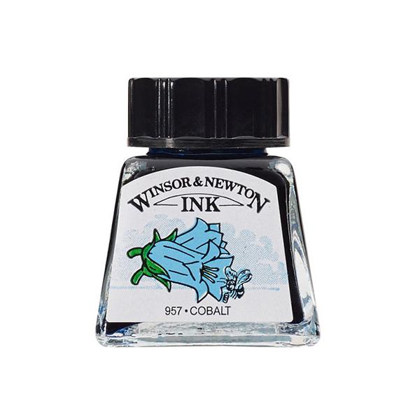 ドローイングインク14ml　コバルトブルー　176C　カラーインク｜WINSOR&NEWTON　ネコポス便不可