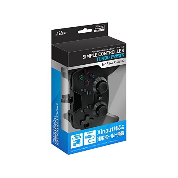 アクラス PS4/PS3/PC用 シンプルコントローラーターボ Ver.2
