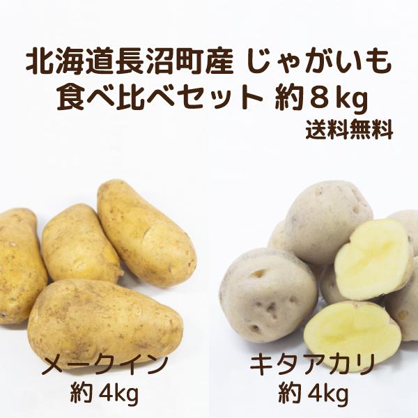 じゃがいも メークイン キタアカリ 食べ比べセット 北海道産 長沼町 送料無料 8kg 家庭用 ギフト おすそわけ ローリングストック 備蓄野菜 Buyee Buyee Japanese Proxy Service Buy From Japan Bot Online