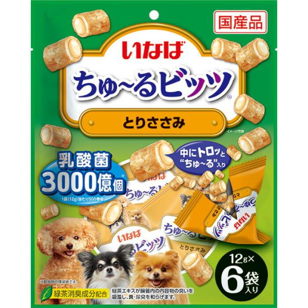 いなば ちゅ〜るビッツ とりささみ 12g×6袋 : マペット - 通販 - Yahoo 