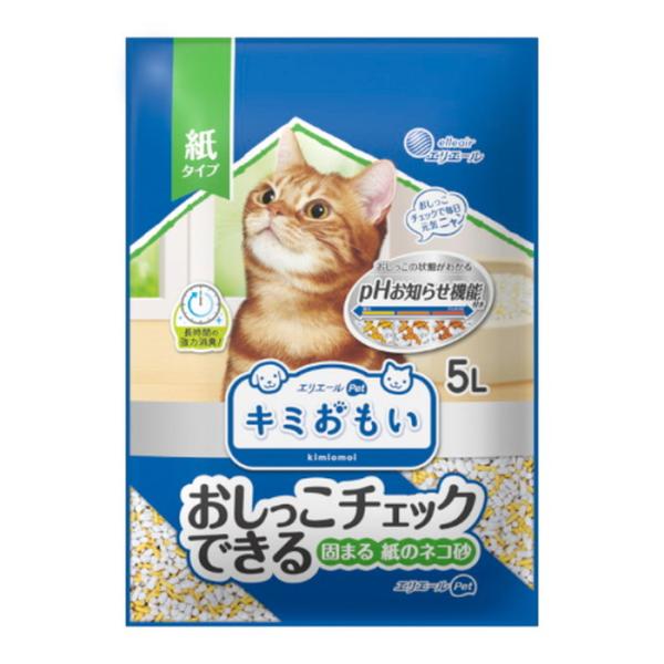 おしっこチェックできる 固まる紙のネコ砂